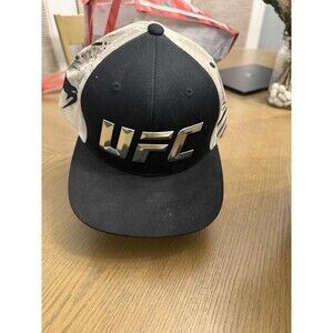 Venum UFC Officially Licensed Black Beige Hat Mixed Martial Arts One Size